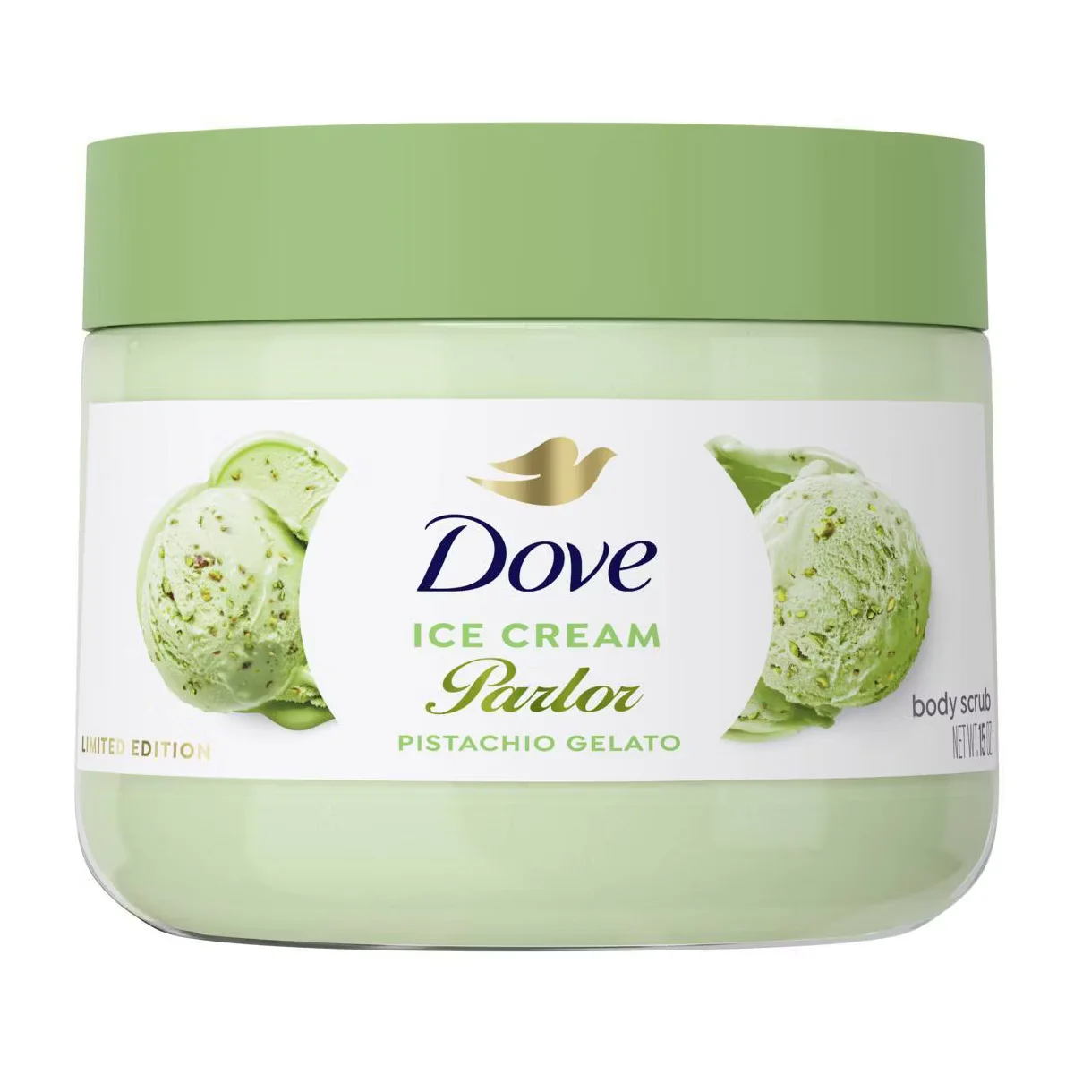 Ice Cream Parlor Pistachio Gelato Body Scrub by Dove