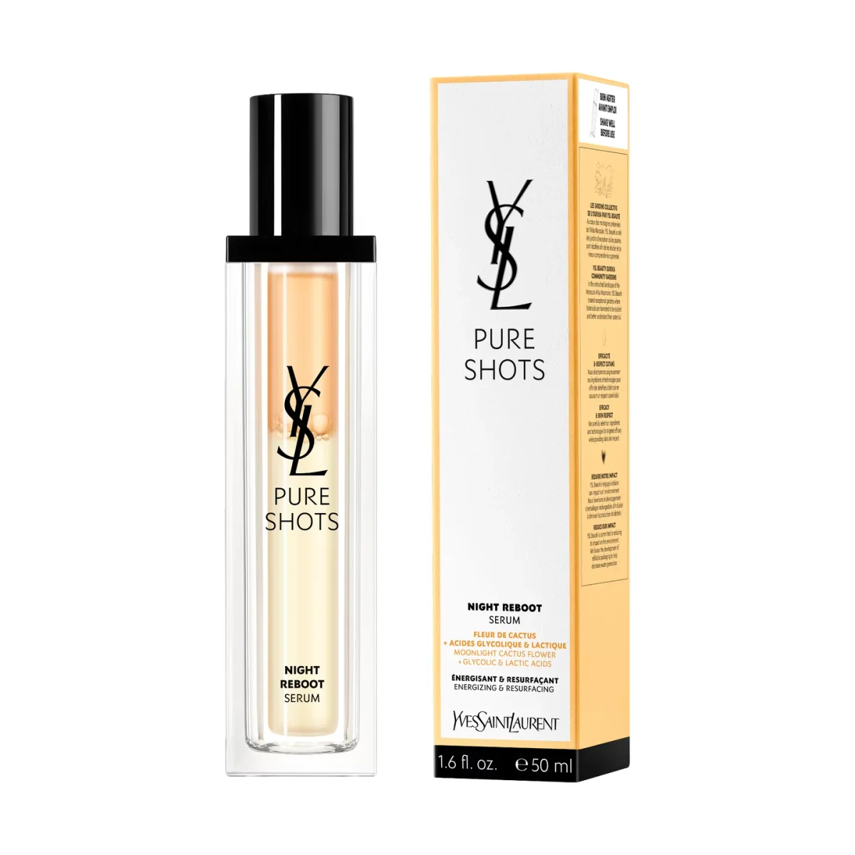Pure Shots Night Reboot Resurfacing Serum by YSL Beauty