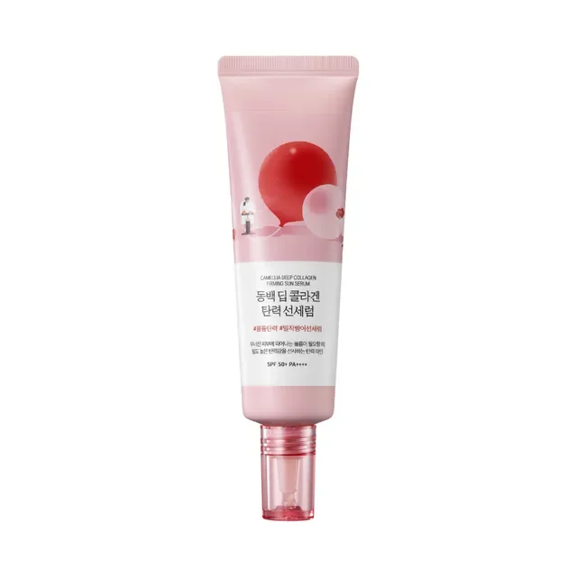 Camellia Deep Collagen Firming Sun Serum by Round Lab