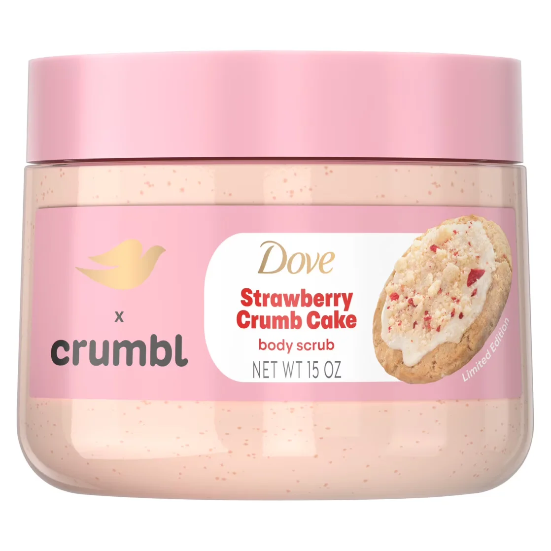 Crumbl Strawberry Crumb Cake Body Scrub by Dove