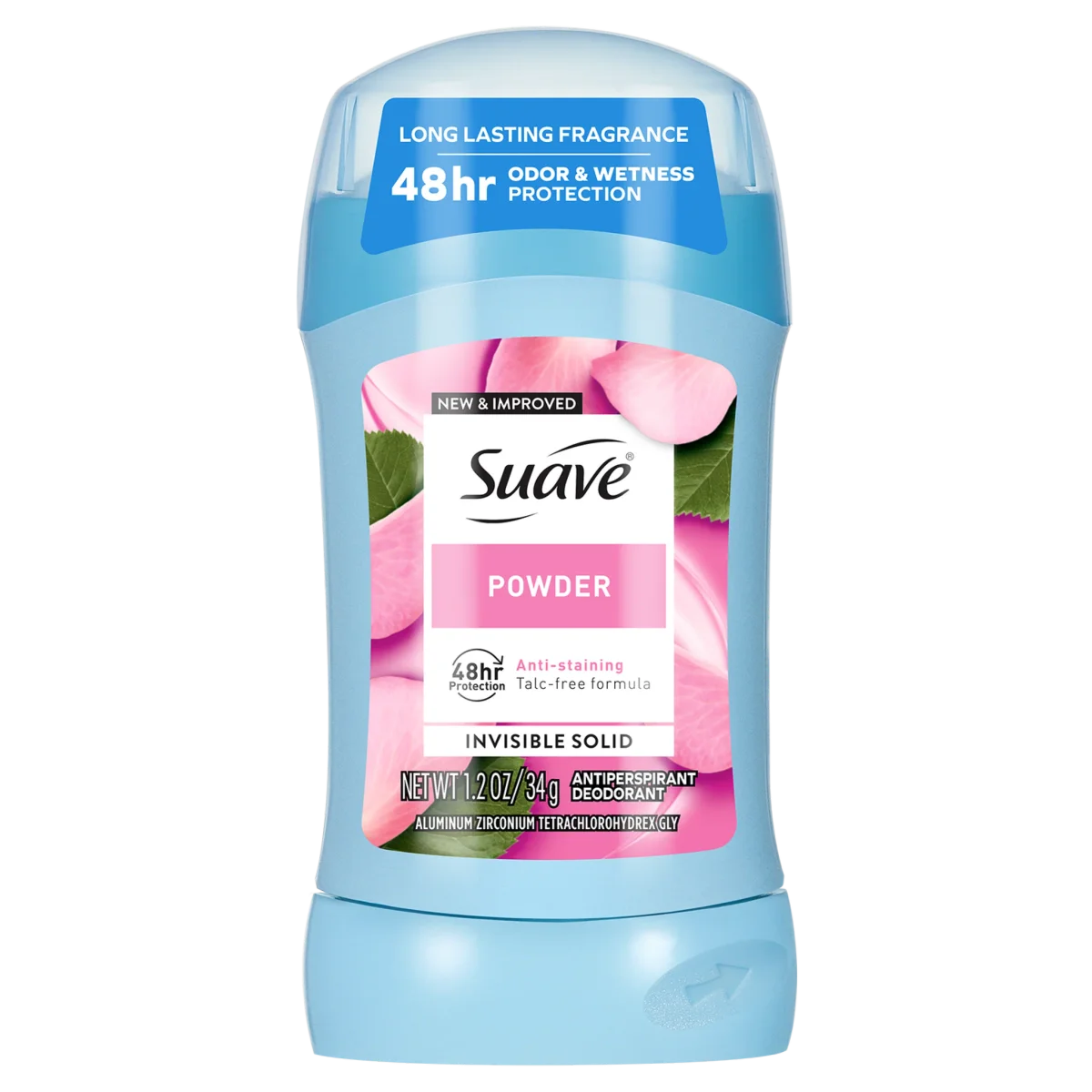 Powder Invisible Solid Antiperspirant Deodorant Stick by Suave
