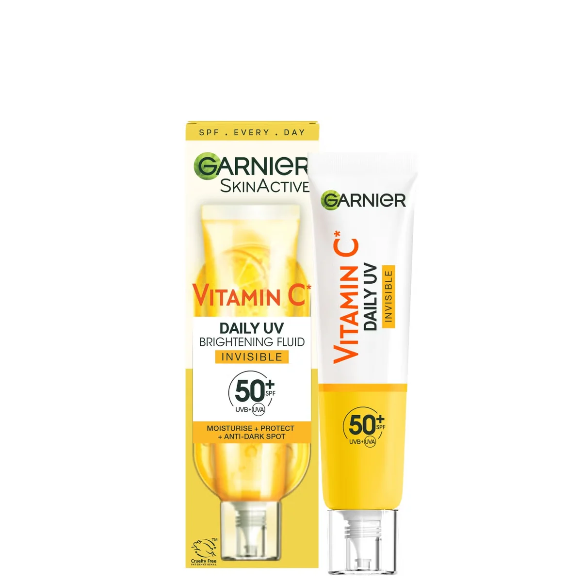 Vitamin C Daily UV Brightening Fluid Invisible SPF 50+ by Garnier
