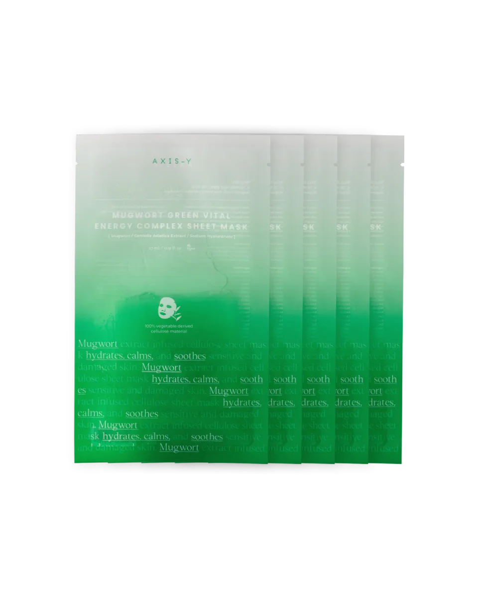 Mugwort Green Vital Energy Complex Sheet Mask by AXIS-Y
