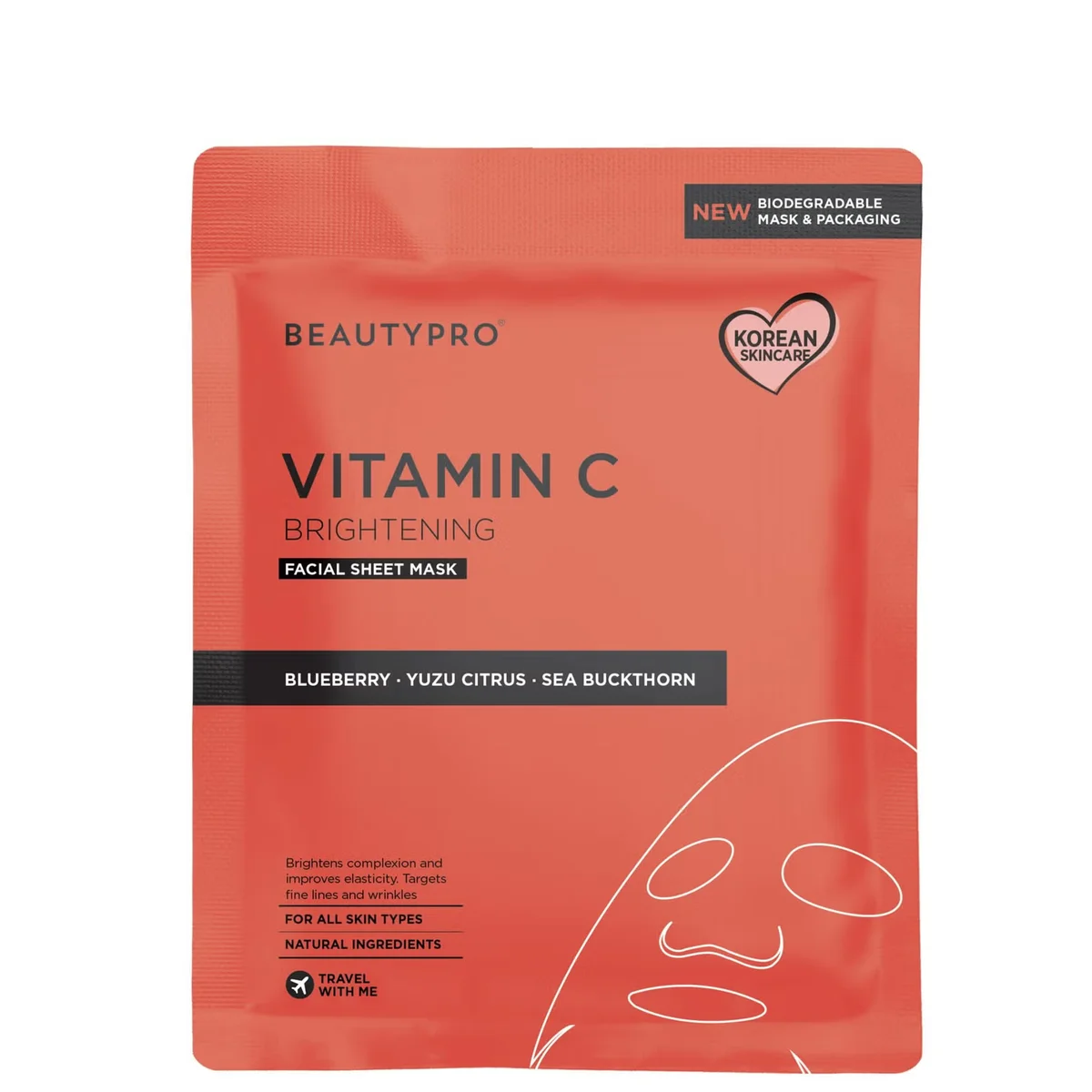 Brightening Collagen Sheet Mask with Vitamin C by BEAUTYPRO