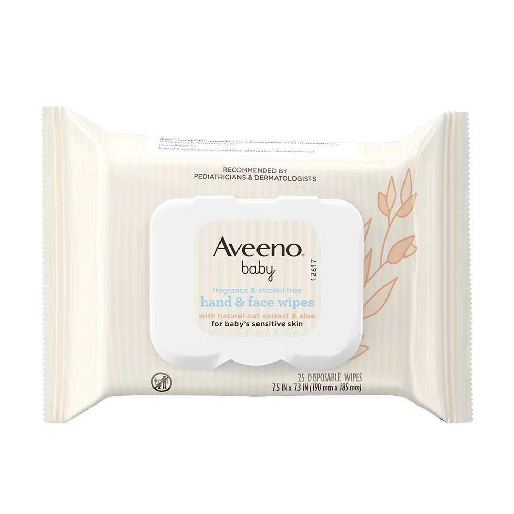 Baby Hand & Face Wipes by Aveeno