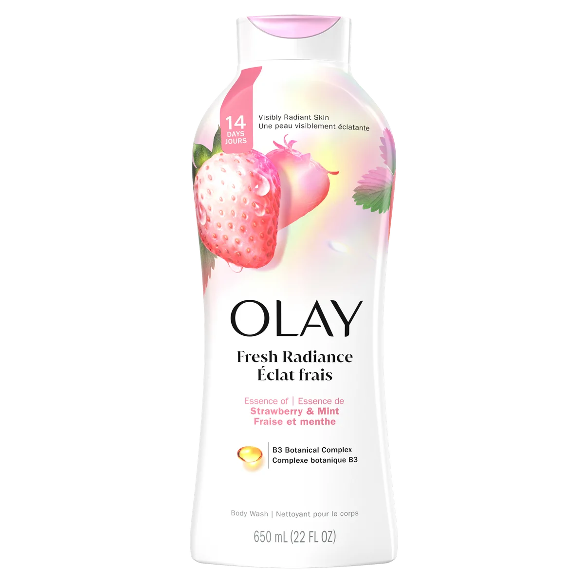 White Strawberry & Mint Fresh Outlast Body Wash by Olay
