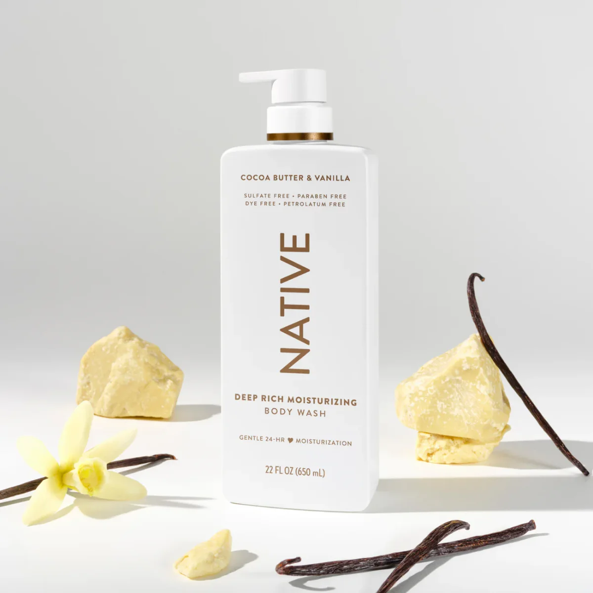 Cocoa Butter & Vanilla Moisturizing Body Wash by Native