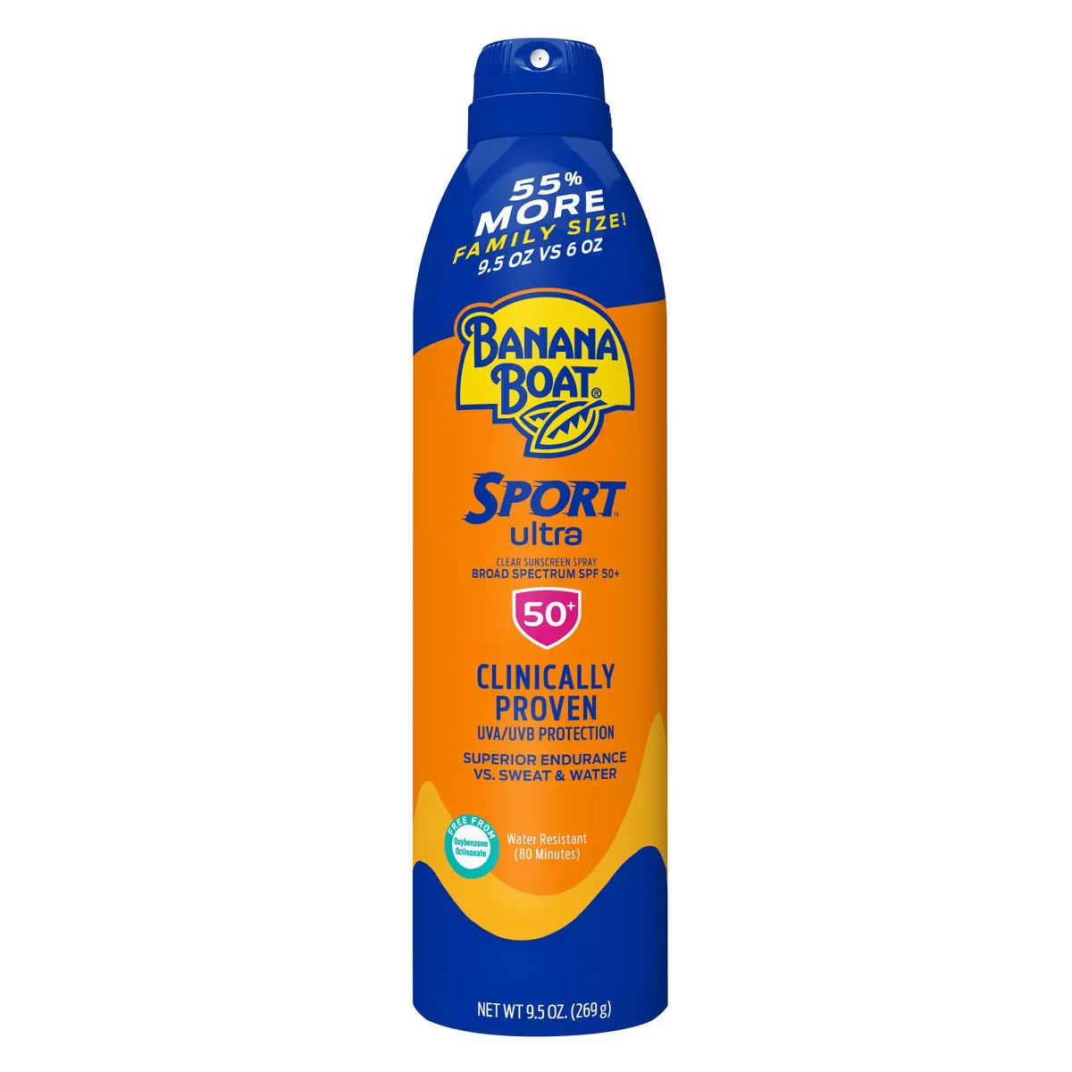 Ultra Sport Clear Sunscreen Spray SPF50+ by Banana Boat
