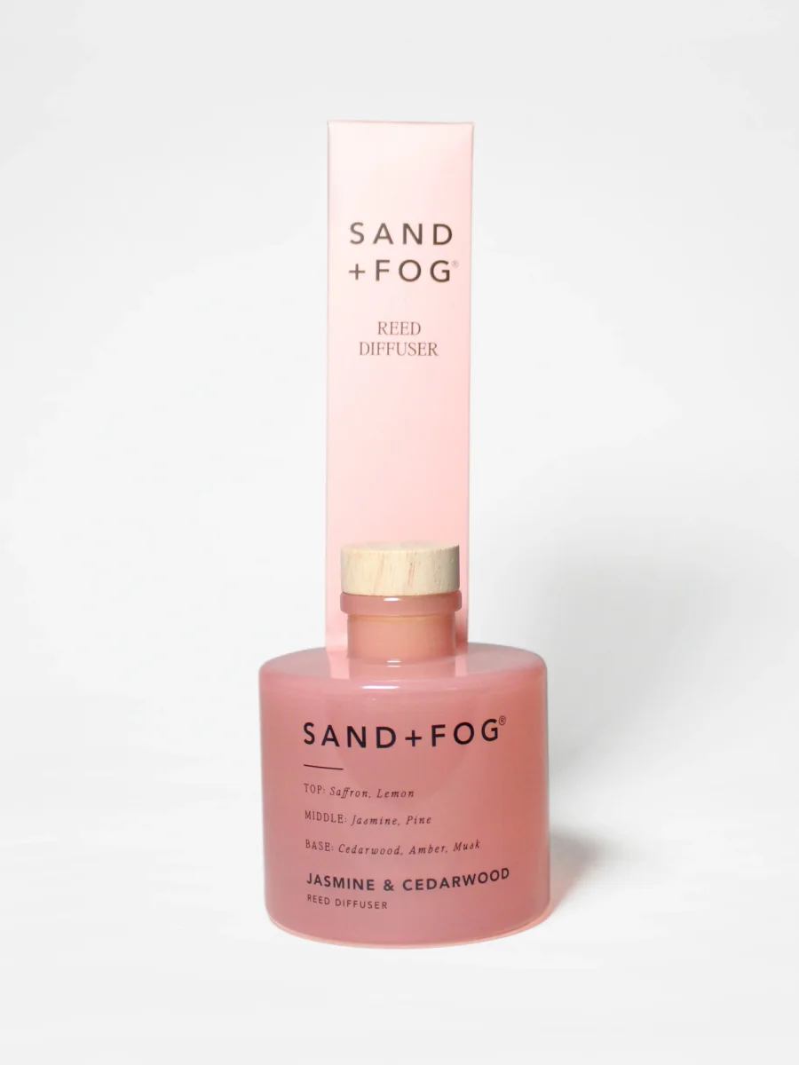 Jasmine & Cedarwood Reed Diffuser by Sand + Fog