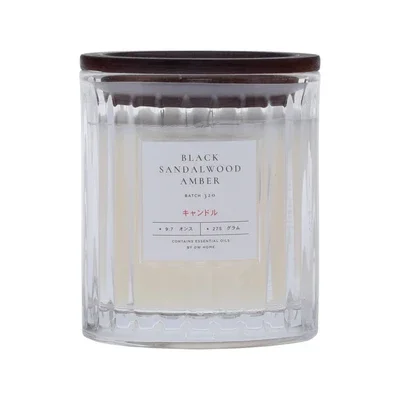 Black Sandalwood Amber Candle by DW Home