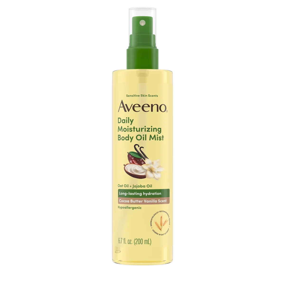 Cocoa Butter Vanilla Daily Moisturizing Body Oil Mist by Aveeno