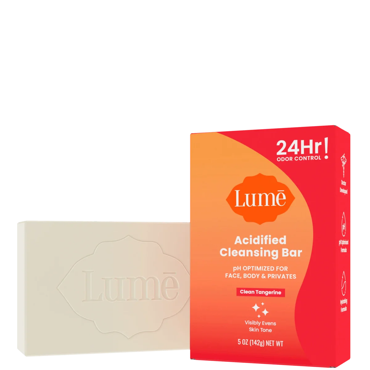 Clean Tangerine Acidified Cleansing Bar by Lume