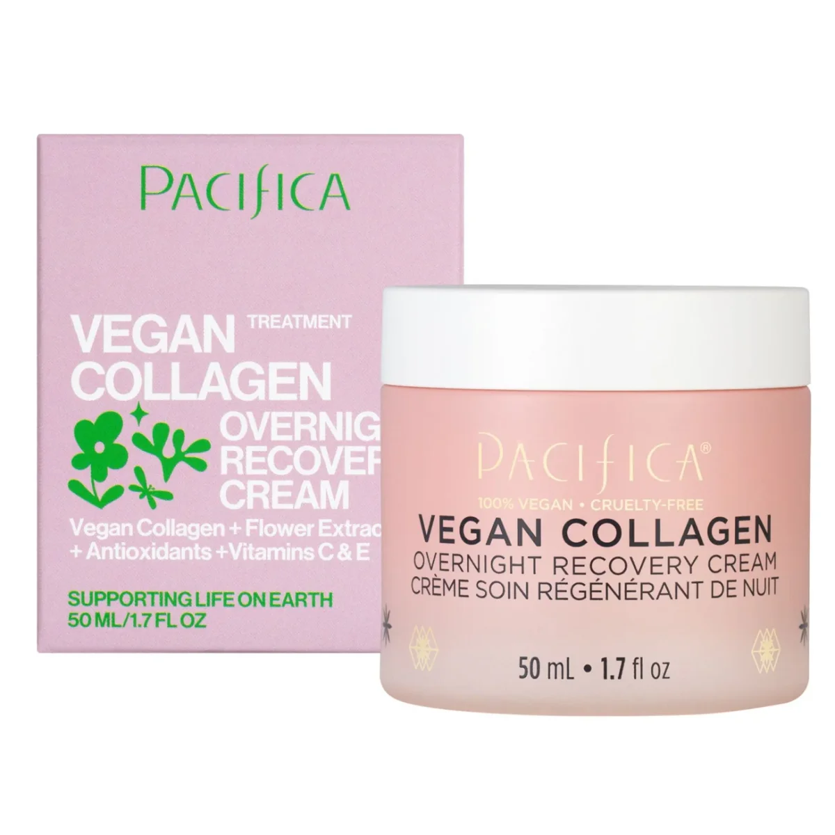Vegan Collagen Overnight Recovery Cream by Pacifica
