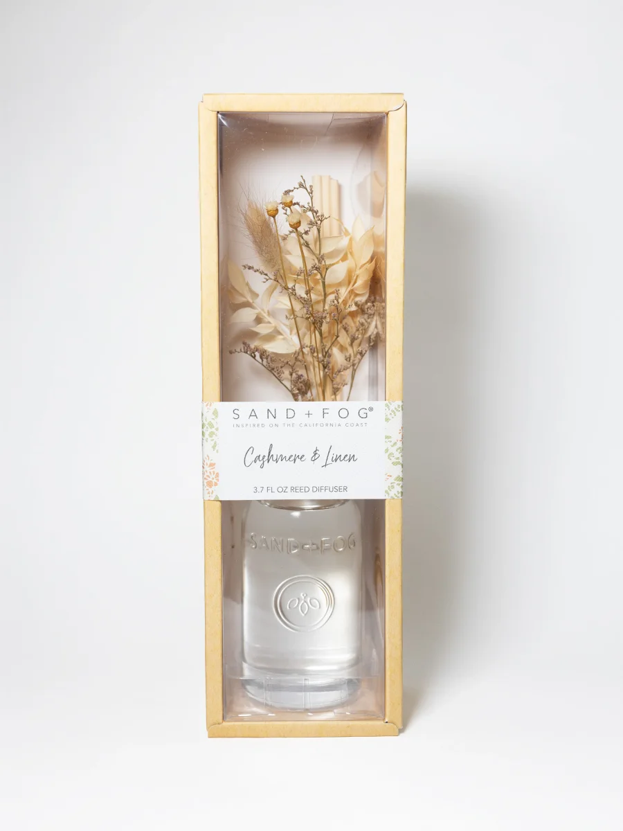 Cashmere & Linen Reed Diffuser by Sand + Fog