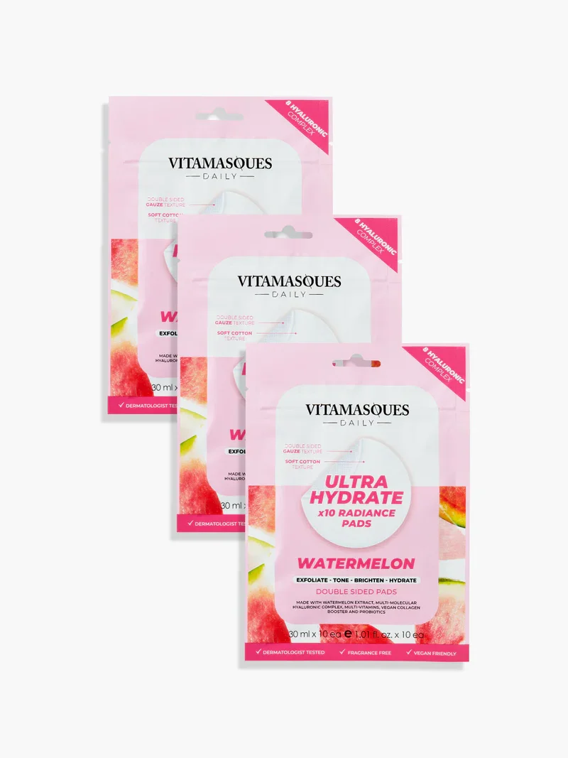 Ultra Hydrate Watermelon Face Pads by Vitamasques
