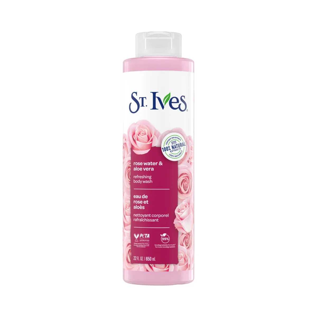 Rose Water & Aloe Vera Body Wash by St. Ives