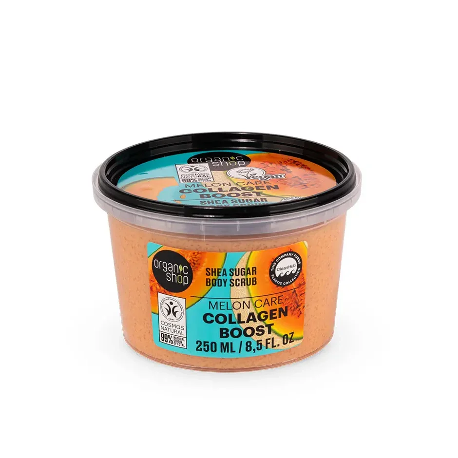 Melon Care Collagen Boost Shea Sugar Body Scrub by Organic Shop