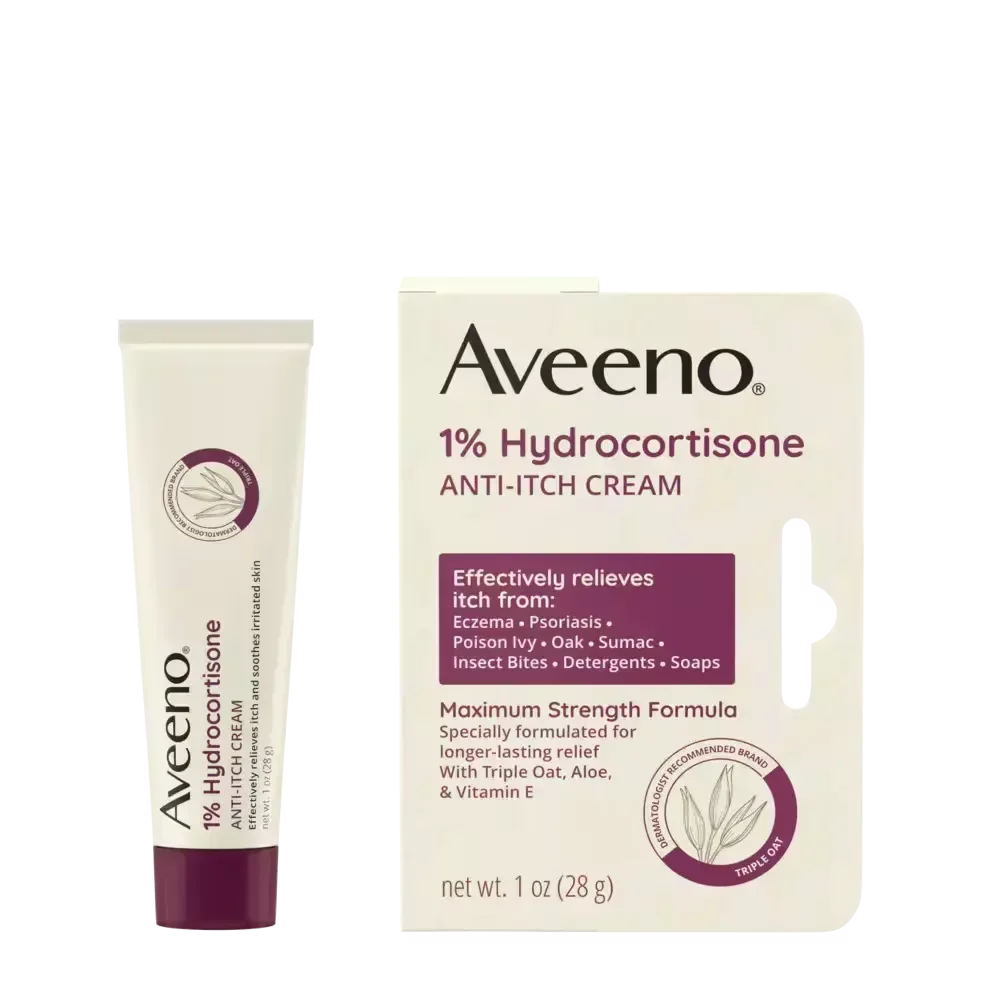 Maximum Strength 1% Hydrocortisone Anti-Itch Cream by Aveeno