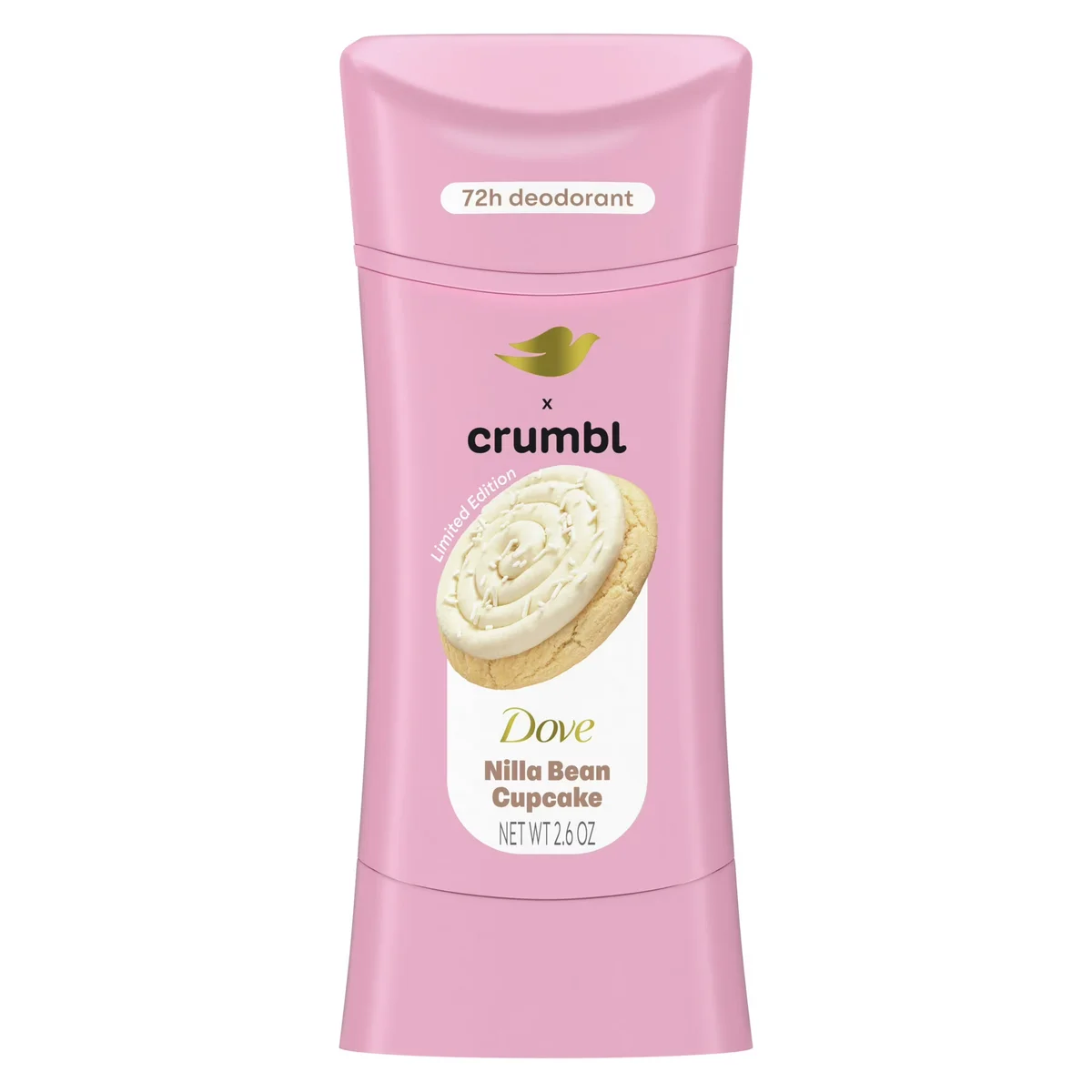 Crumbl Nilla Bean Cupcake Deodorant Stick by Dove