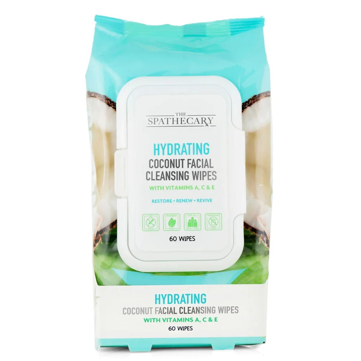 Hydrating Coconut Facial Cleansing Wipes by The Spathecary