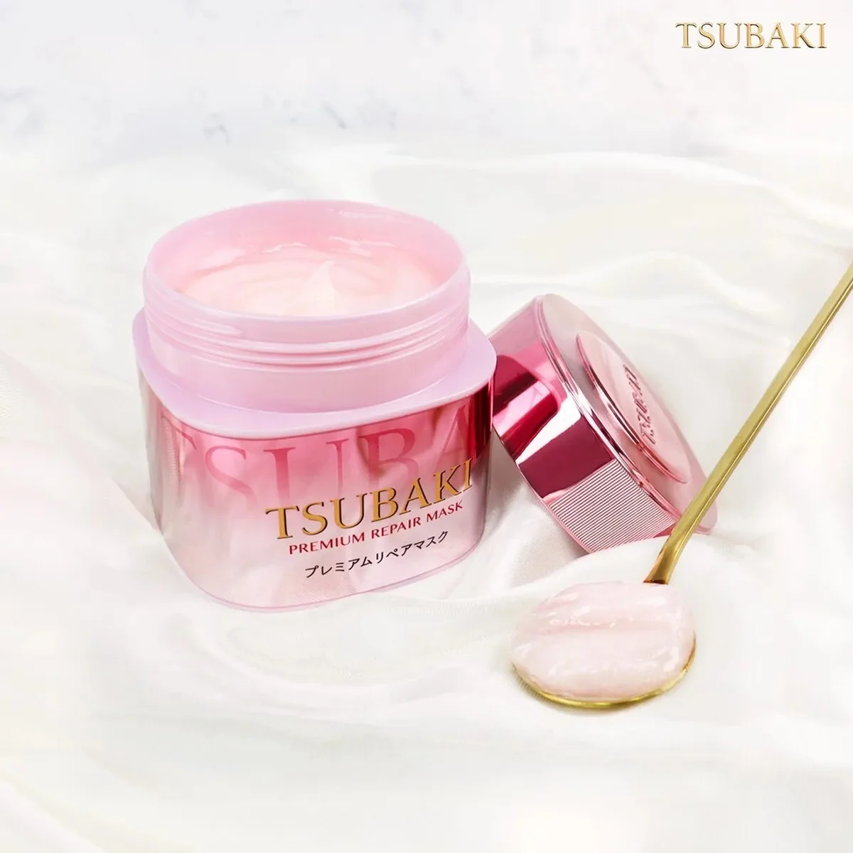 Tsubaki Premium Repair Mask Pink Camellia by Shiseido