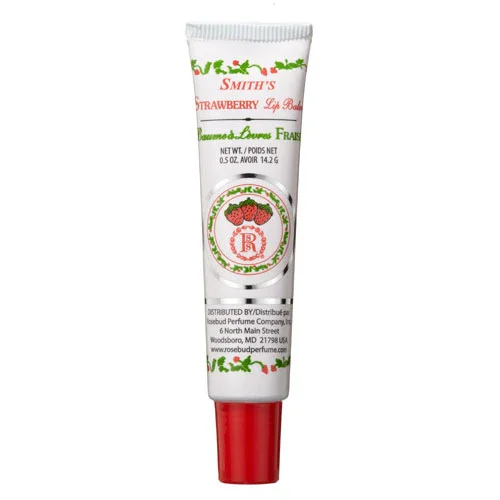 Smith's Rosebud Strawberry Lip Balm (Tube) by Rosebud Perfume Co.
