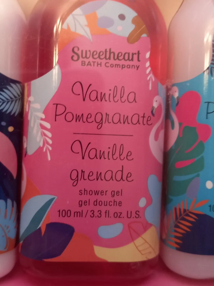 Vanilla Pomegranate Shower Gel by Sweetheart Bath Company