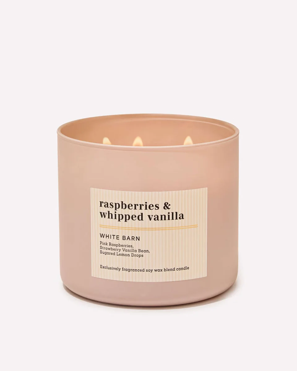 Raspberries & Whipped Vanilla Candle by Bath & Body Works