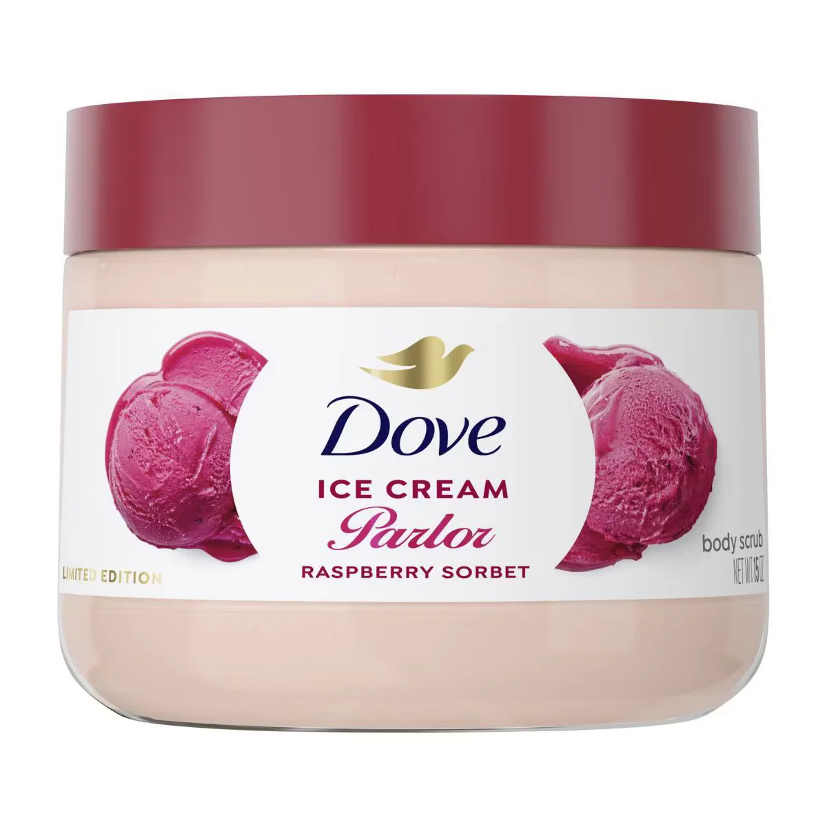 Ice Cream Parlor Raspberry Sorbet Body Scrub by Dove