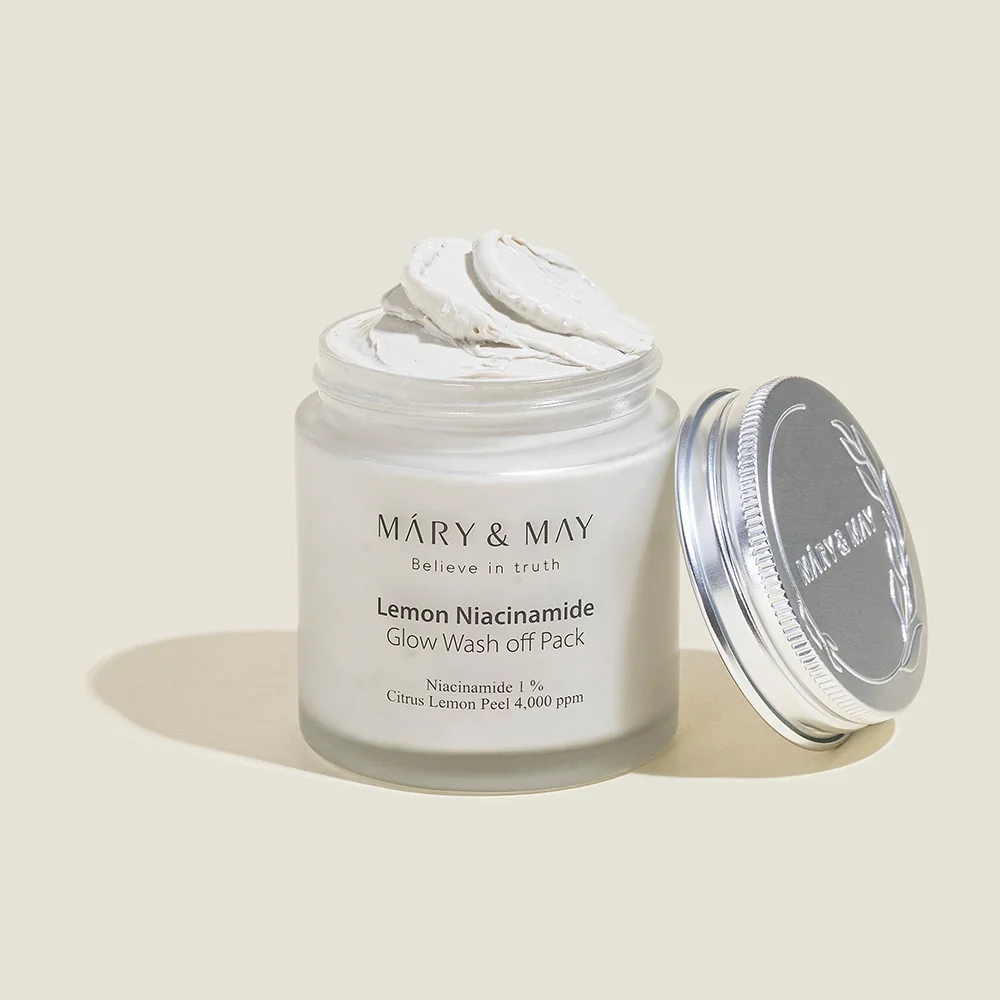 Vegan Lemon Niacinamide Glow Wash Off Pack by Mary & May
