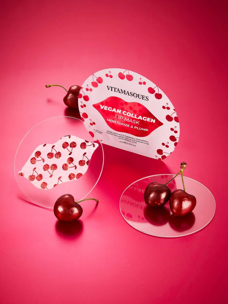 Cherry Vegan Collagen Lip Mask by Vitamasques