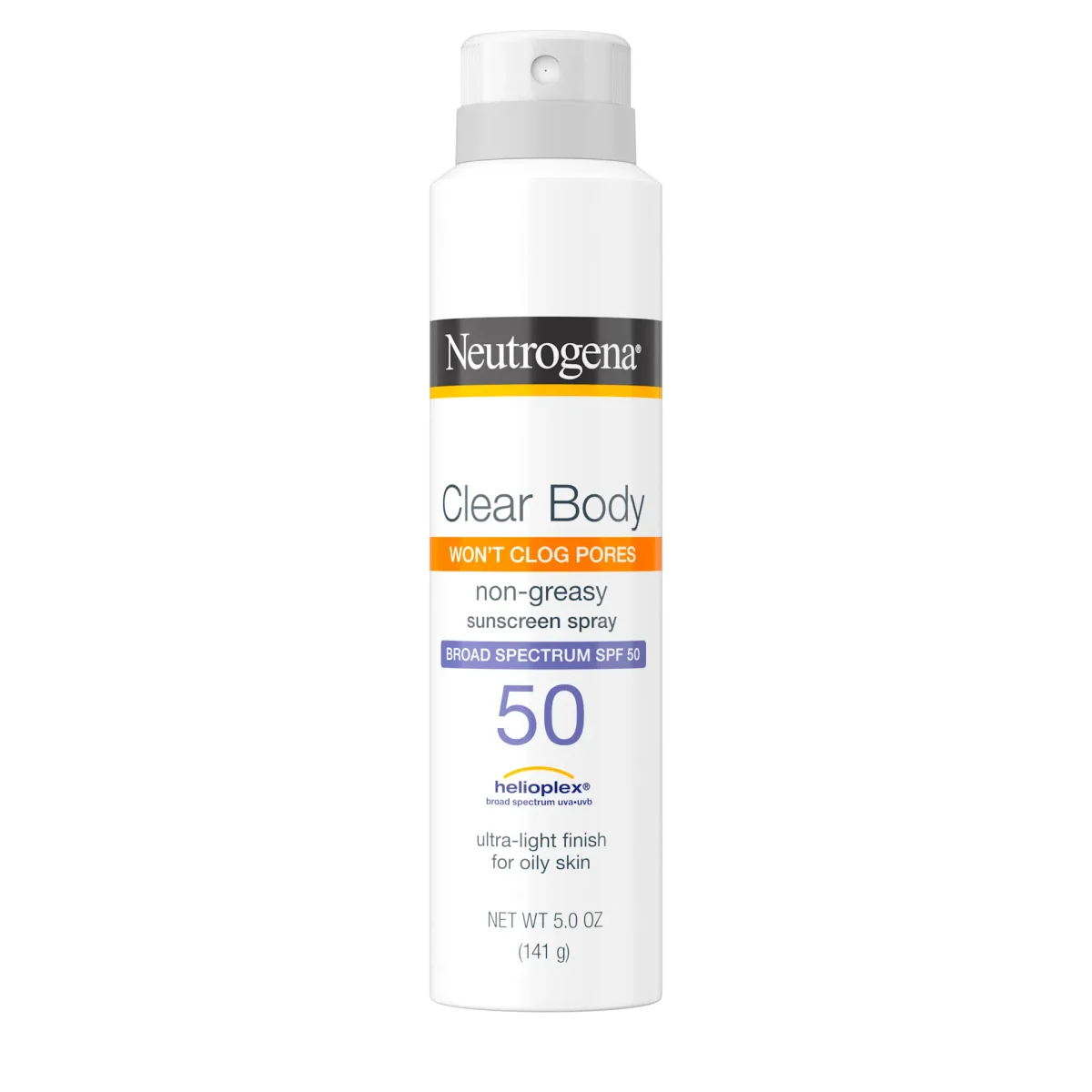 Clear Body SPF 50 Sunscreen Spray by Neutrogena