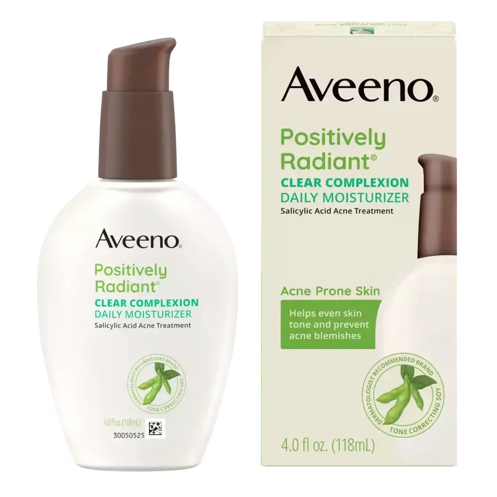 Positively Radiant Clear Complexion Daily Acne Facial Moisturizer by Aveeno