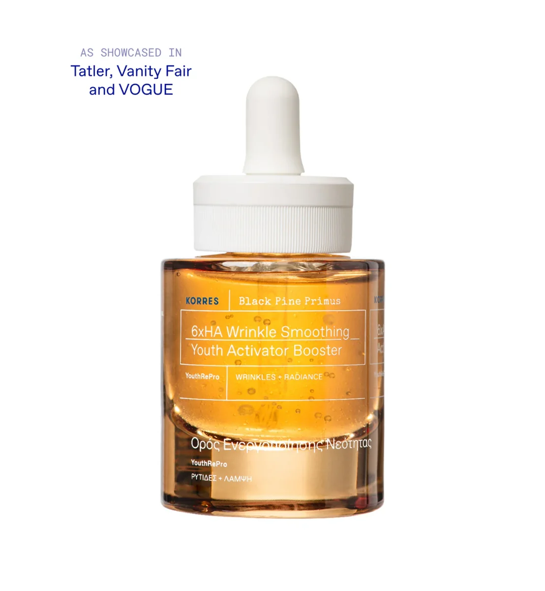 Black Pine Primus 6xHA Wrinkle Smoothing Youth Activator Booster Serum by Korres