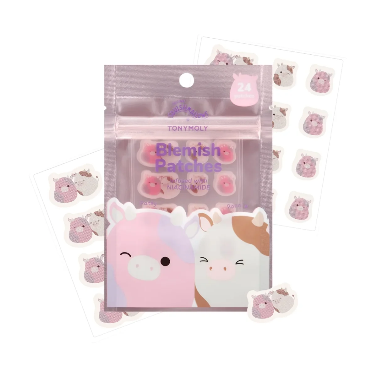 Squishmallows Ronnie + Patty Blemish Patches by TONYMOLY