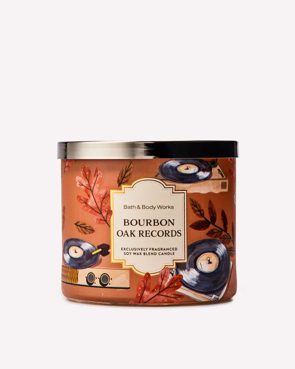 Bourbon Oak Records Candle by Bath & Body Works