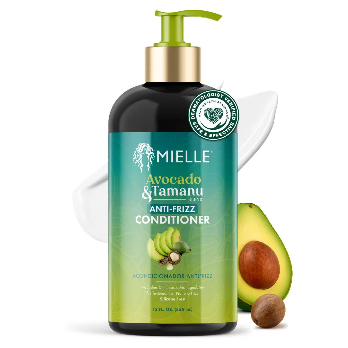Avocado & Tamanu Anti-Frizz Conditioner by Mielle Organics
