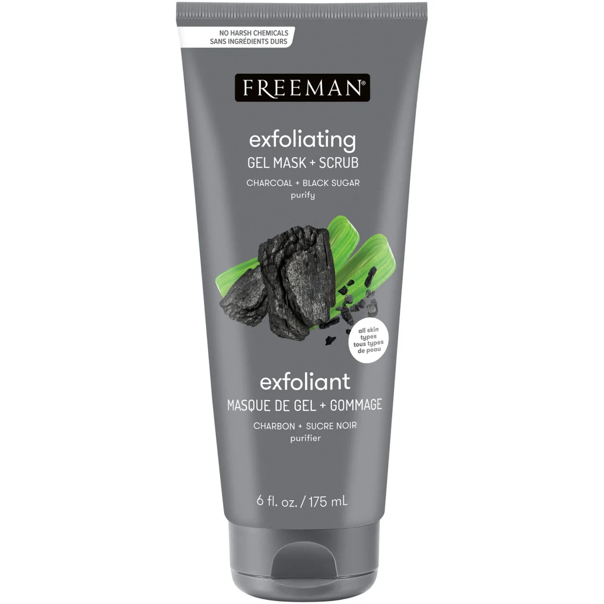 Polishing Charcoal & Black Sugar Gel Mask by Freeman