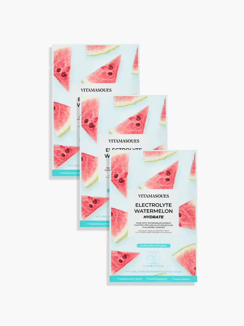 Electrolyte Watermelon Face Sheet Mask by Vitamasques