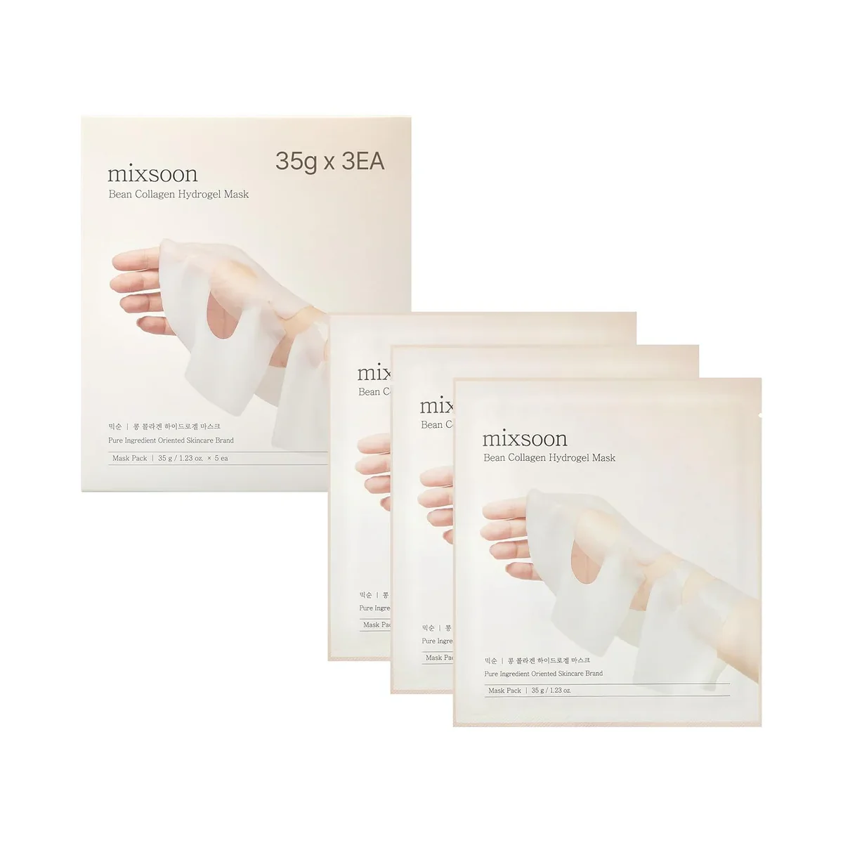 Bean Collagen Hydrogel Mask by mixsoon