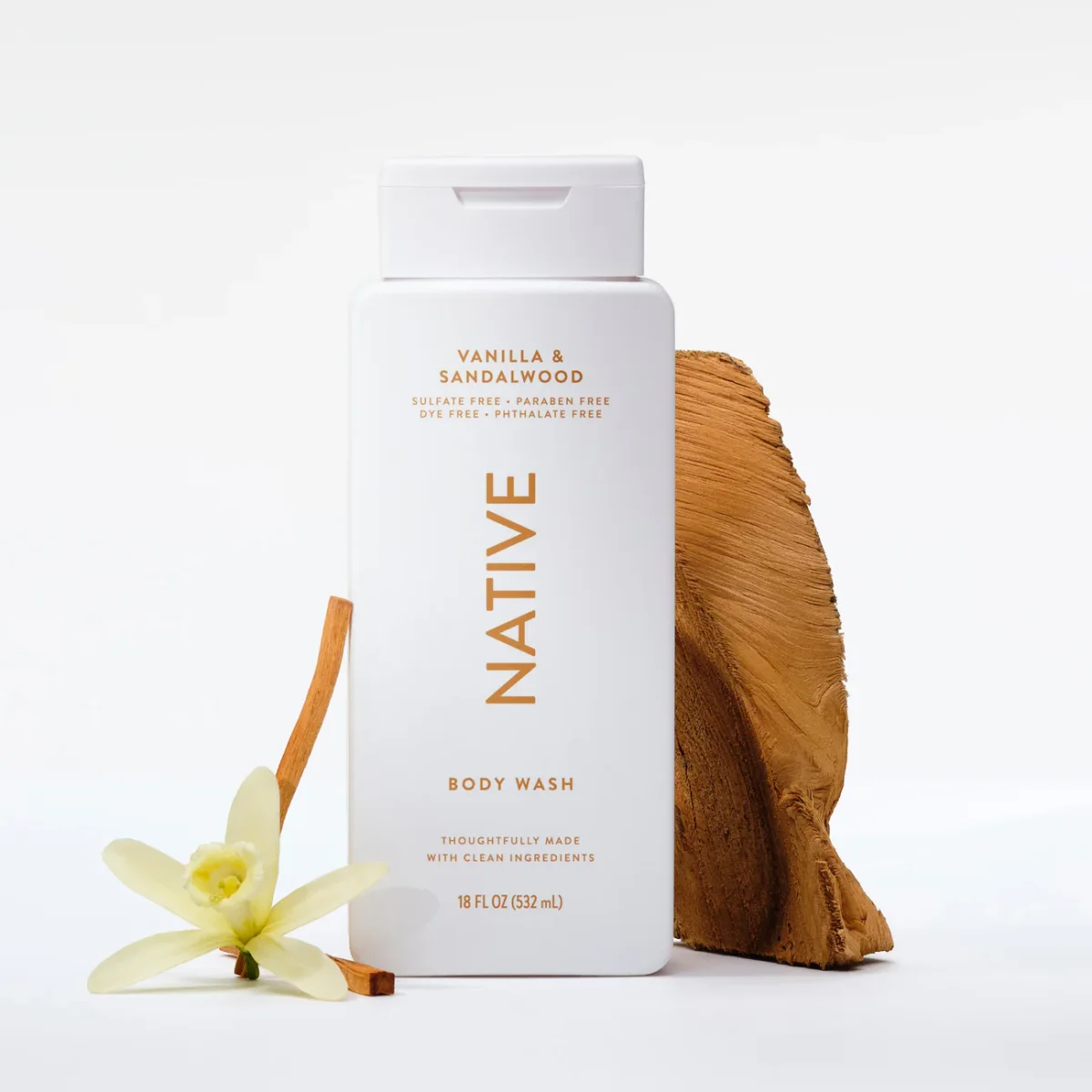Vanilla & Sandalwood Body Wash by Native
