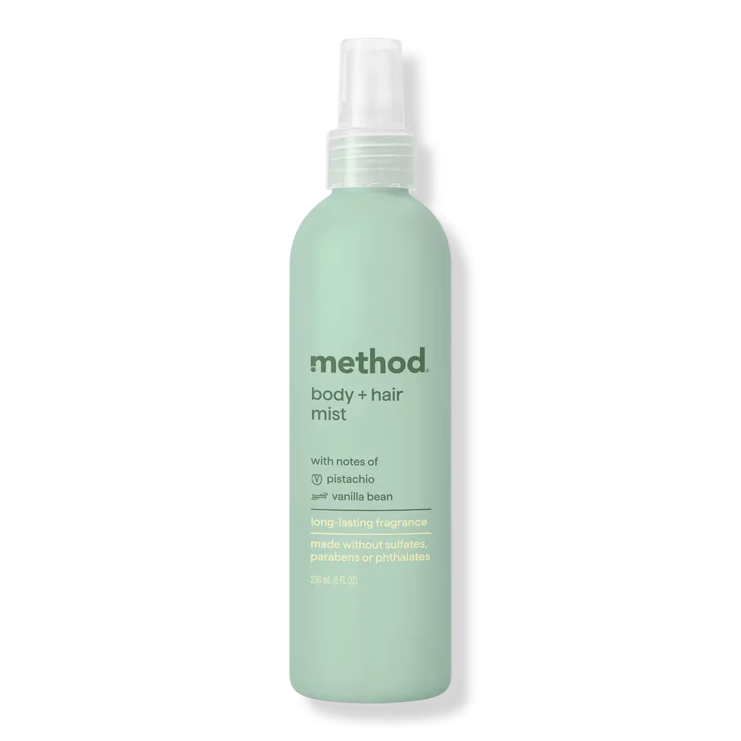 Pistachio and Vanilla Bean Body and Hair Mist by method