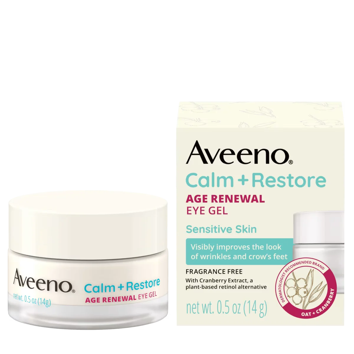 Calm + Restore Age Renewal Eye Gel by Aveeno