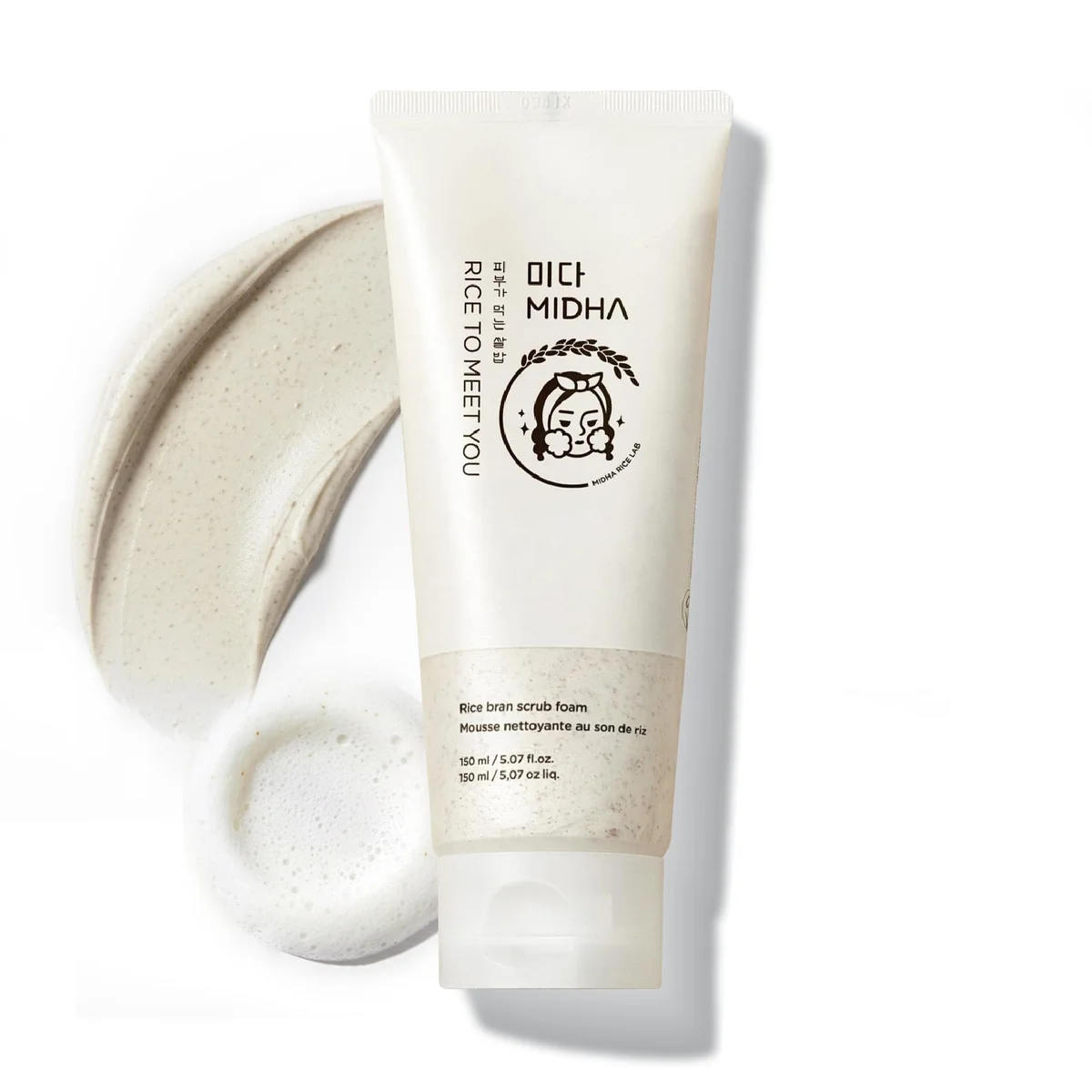 Rice Bran Scrub Foam by MIDHA