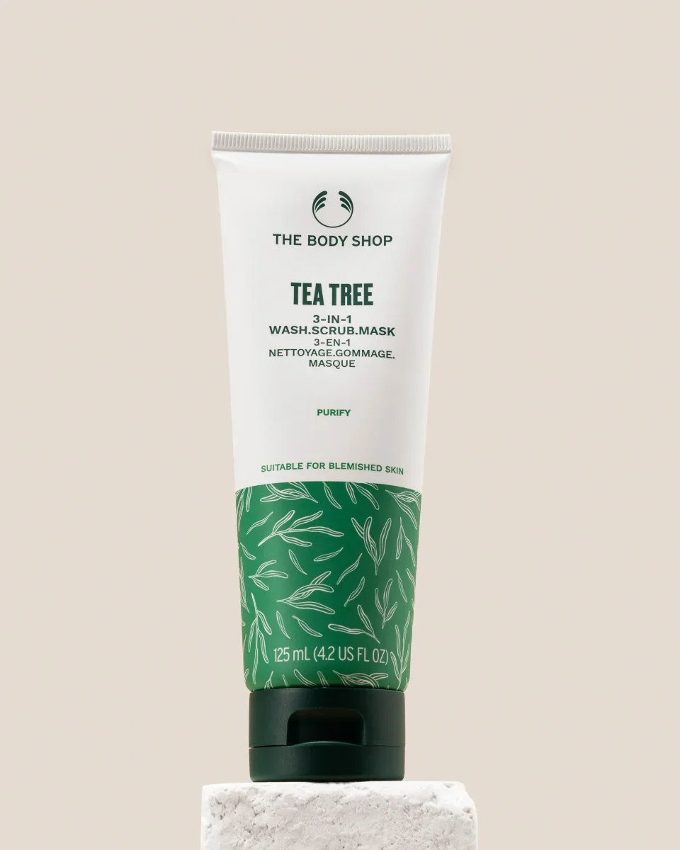 Tea Tree 3-in-1 Wash, Scrub & Mask by The Body Shop