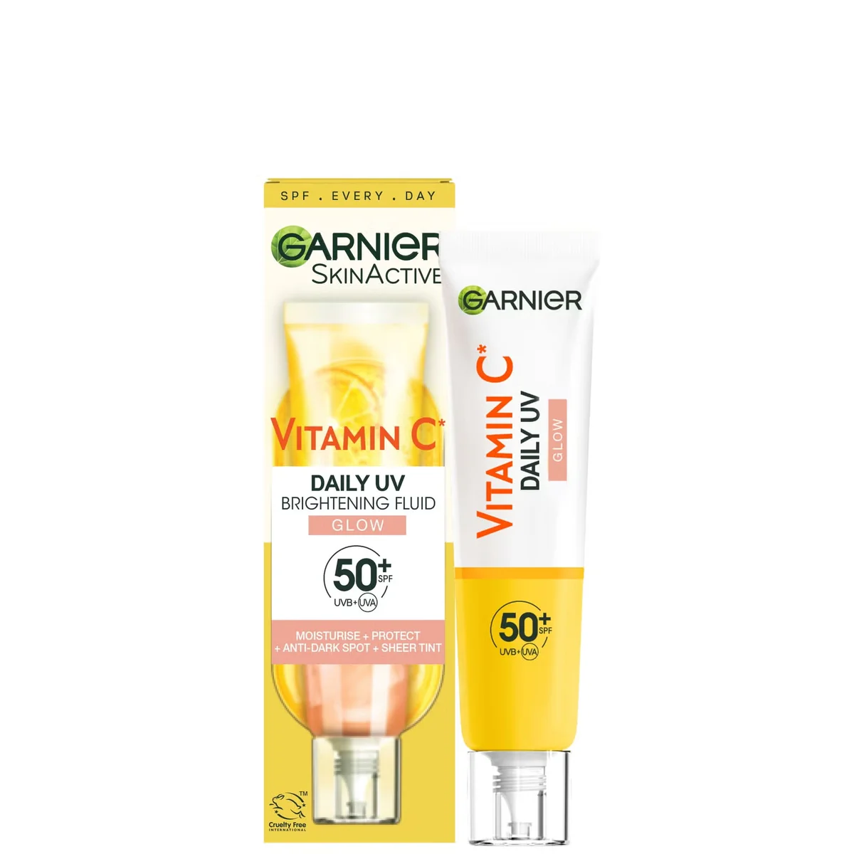 Vitamin C Daily UV Brightening Fluid Glow SPF 50+ by Garnier