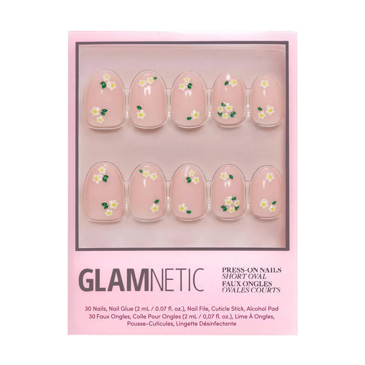 Petals Short Oval Press-On Nails by Glamnetic