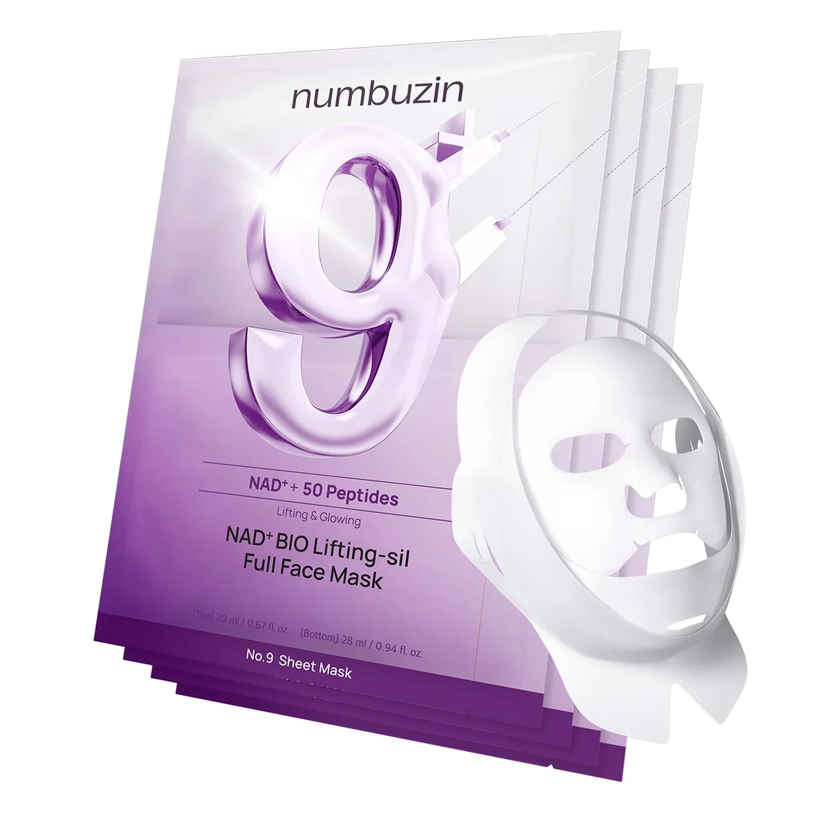 No.9 NAD Bio Lifting-Sil Full Cover Facial Mask by Numbuzin