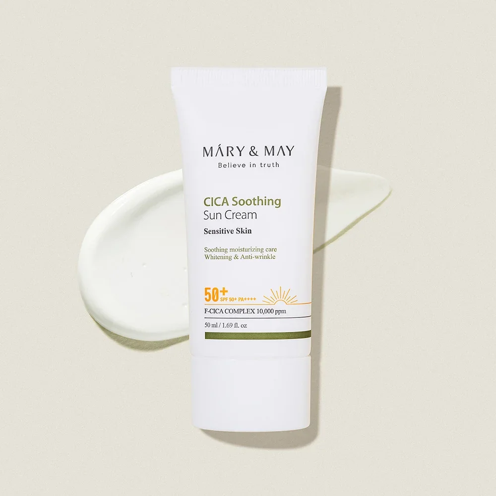Vegan CICA Soothing Sun Cream SPF50+ PA++++ by Mary & May