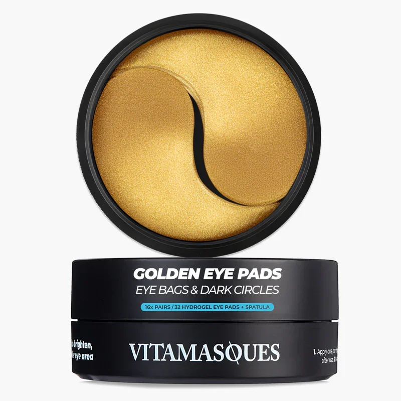 Dark Circle & De-Puff Golden Hydrogel Eye Pads Jar by Vitamasques